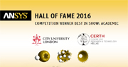 <B>CERTH  awarded in the world competition ANSYS Hall of Fame 2016 </B>