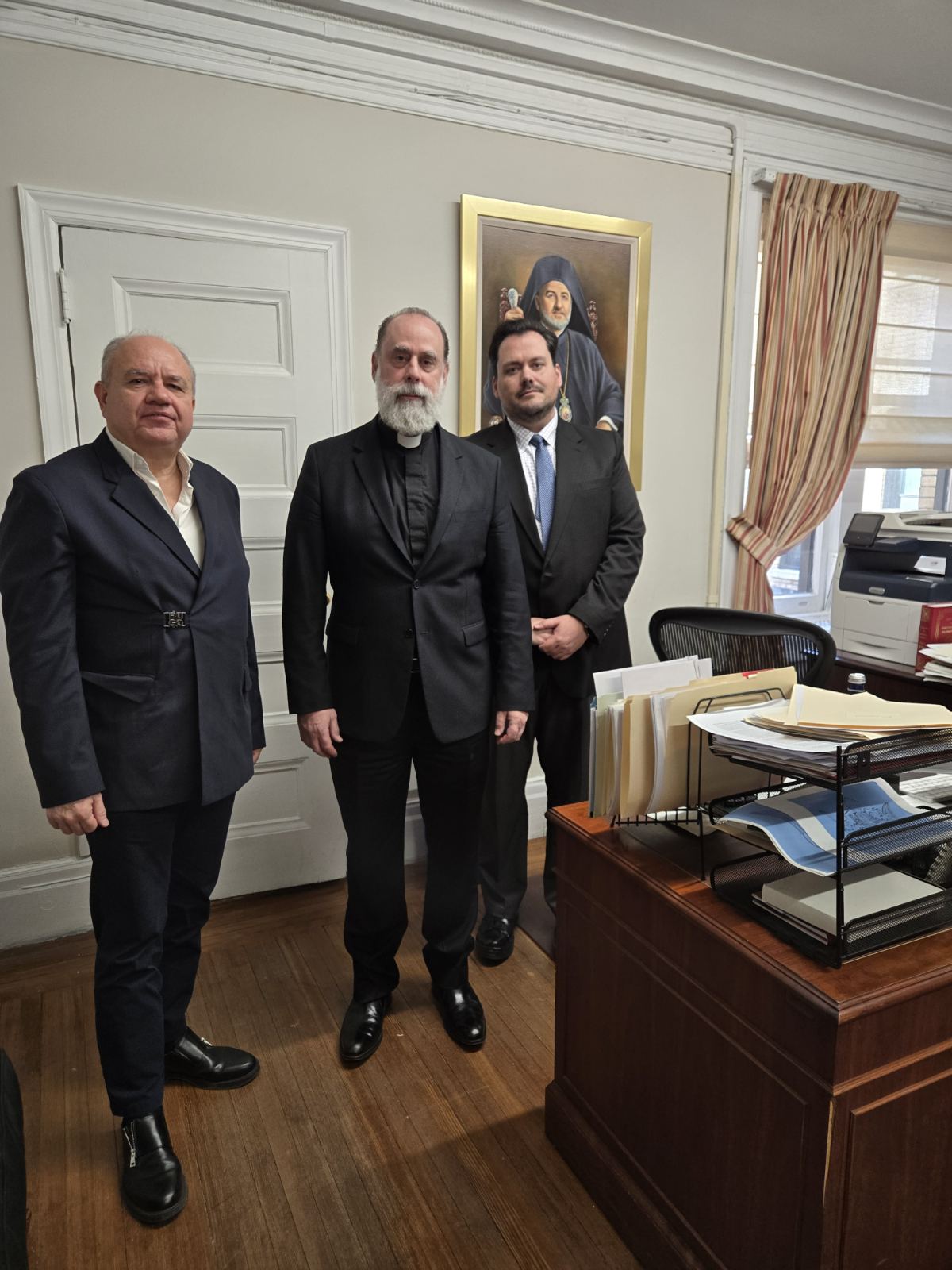 Μαζί και με τον Διευθυντή της Ιεράς Αρχιεπισκοπής Αμερικής κο Δημήτριο Κατσικλή