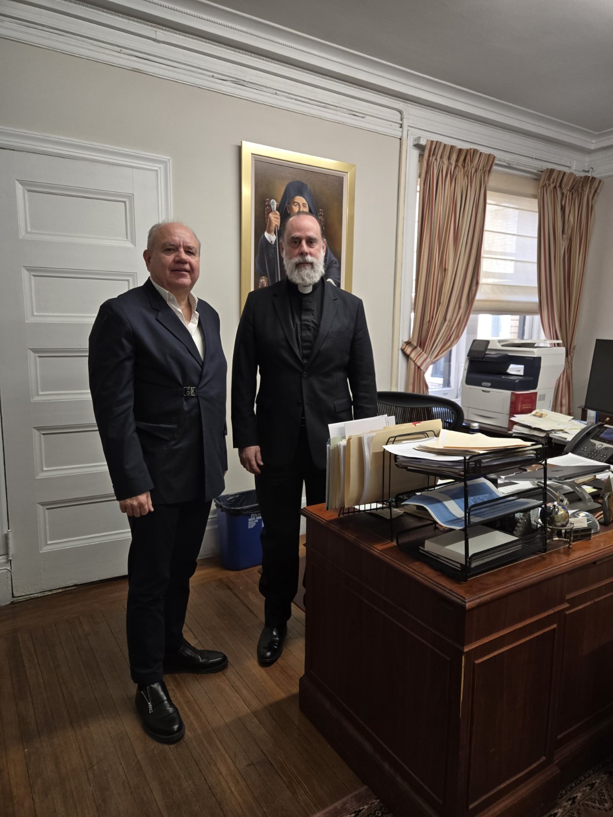 Με τον Εθνικό Πρωτοσύγκελλο  Θεοφιλέστατο Επίσκοπο Διοκλείας κ. Νεκτάριο